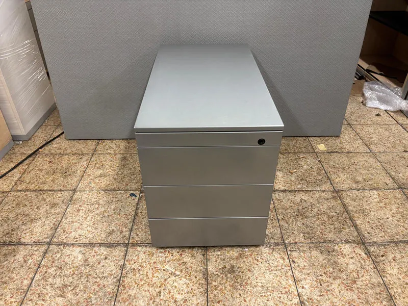 Rollcontainer Metall Silber
