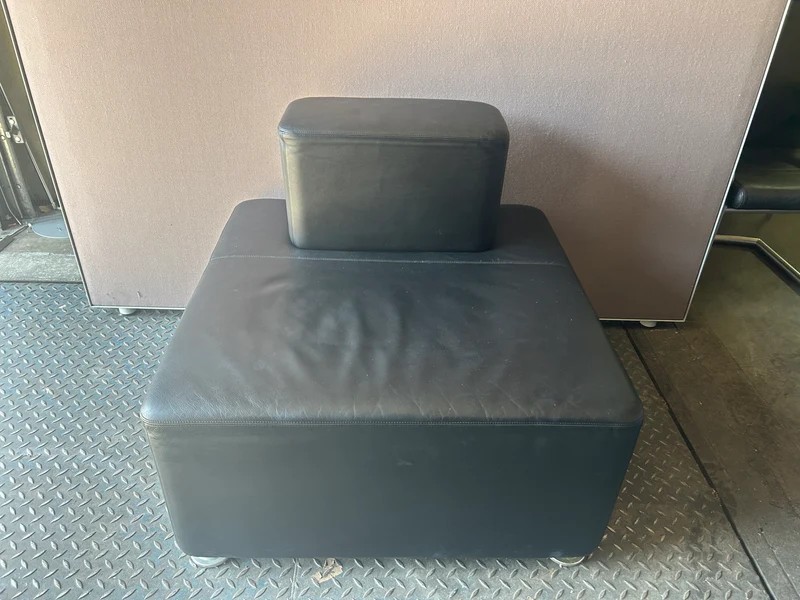 Steelcase Leder Sessel Schwarz