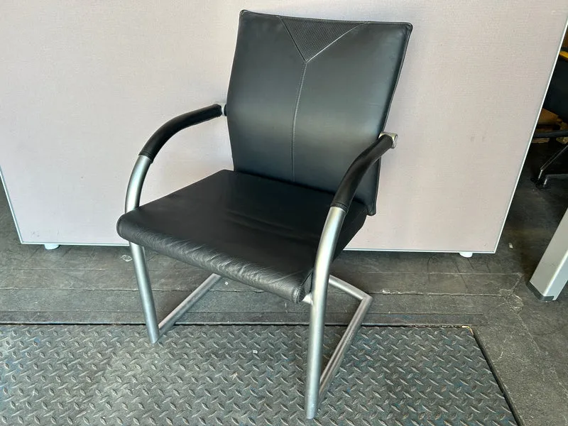Klöber Konferenzstuhl Leder Schwarz