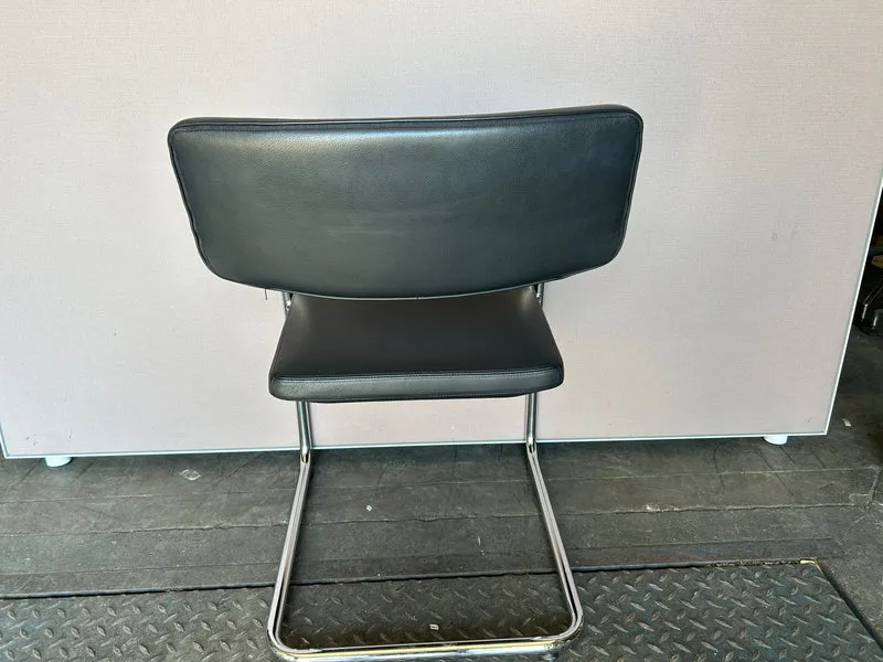 Vitra Visavis Leder Schwarz