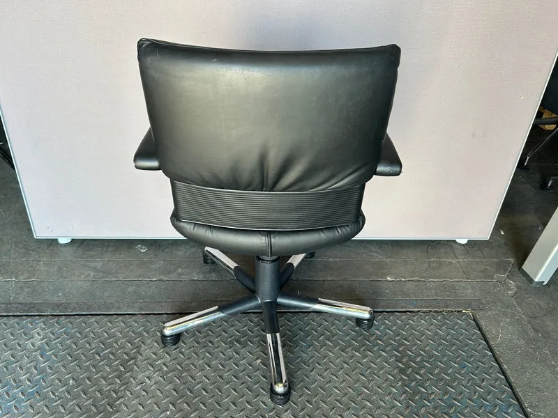 Vitra Bellini Figura Konferenzstuhl Leder Schwarz