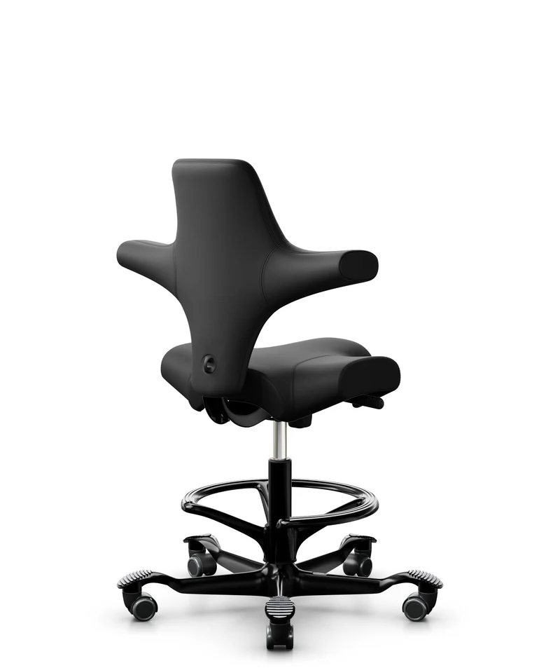 HÅG Capisco 8106 Ergonomic Office Chair Black Illusion Nevotex (PU Artificial Leather)