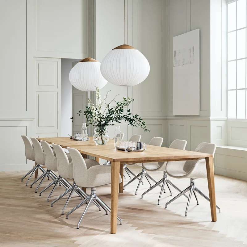 Seed Chair Star Base, Grey/Chrome