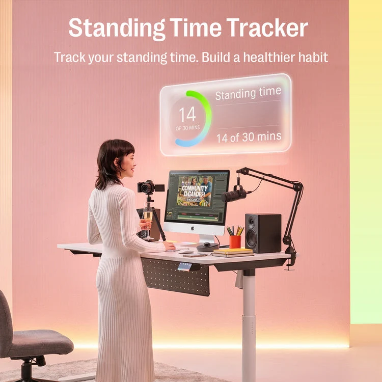 Maidesite Rainbow - Smart höhenverstellbarer Tisch mit RGB-Lichtleiste