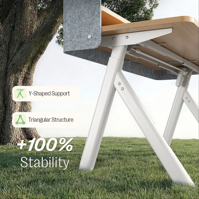 Maidesite ArborLift Elektrisch Höhenverstellbarer Schreibtisch, 120x60 / 140x70 cm, mit USB-C Anschluss