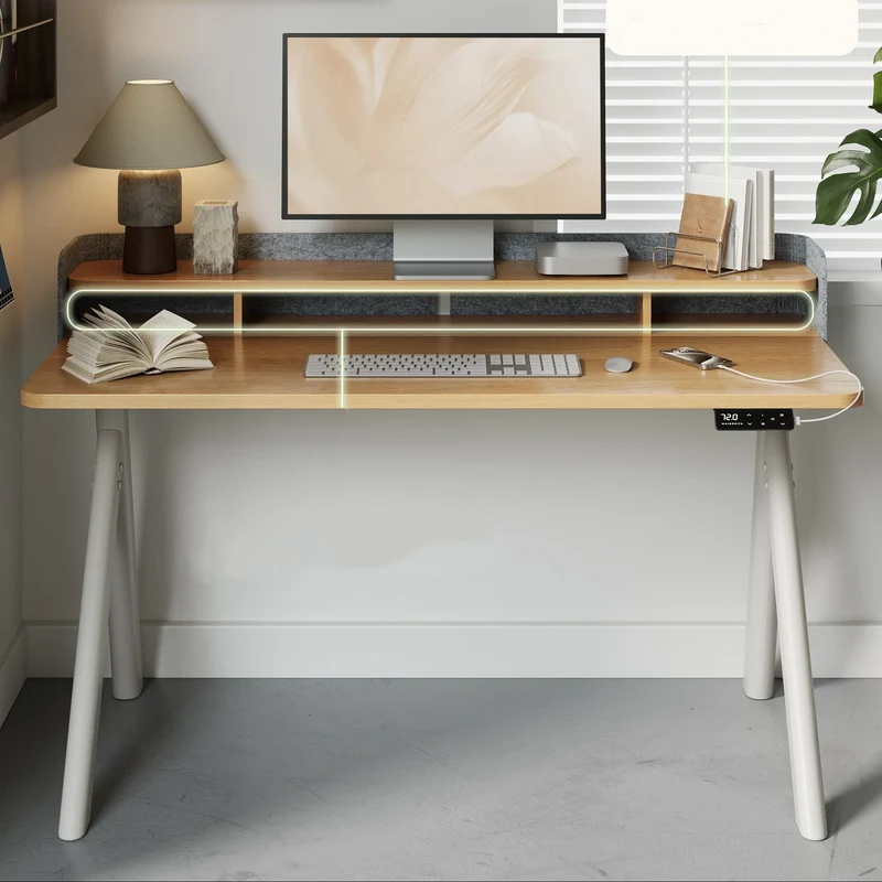 Maidesite ArborLift Elektrisch Höhenverstellbarer Schreibtisch, 120x60 / 140x70 cm, mit USB-C Anschluss