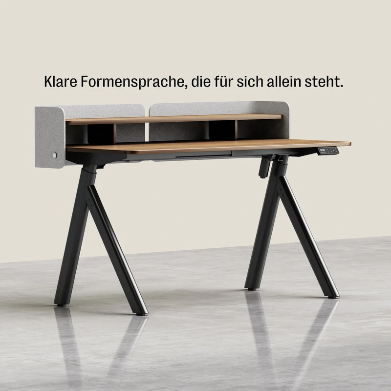 Maidesite ArborLift Elektrisch Höhenverstellbarer Schreibtisch, 120x60 / 140x70 cm, mit USB-C Anschluss