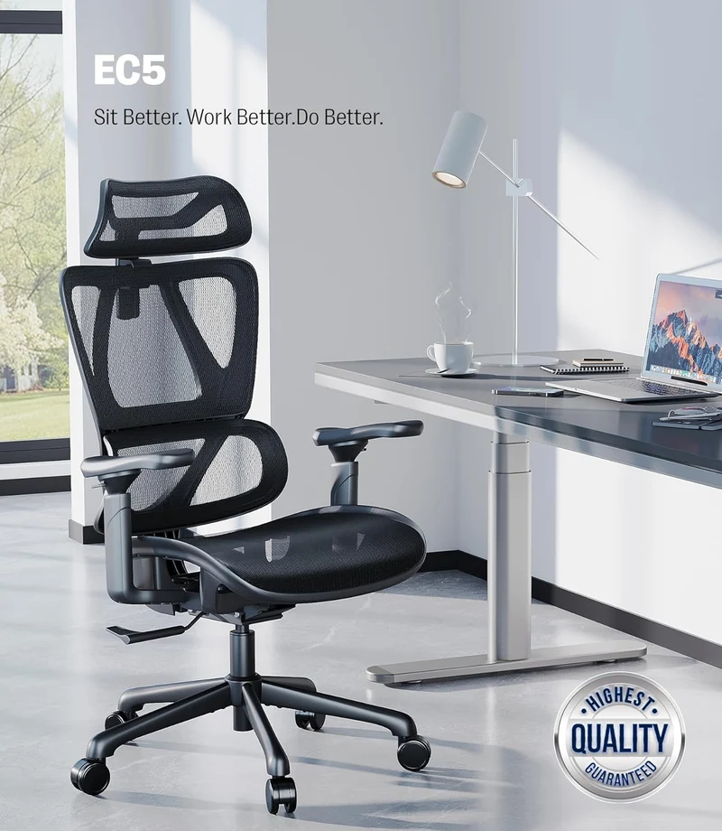 Maidesite EC5 Ergonomischer Bürostuhl mit Rückenlehne