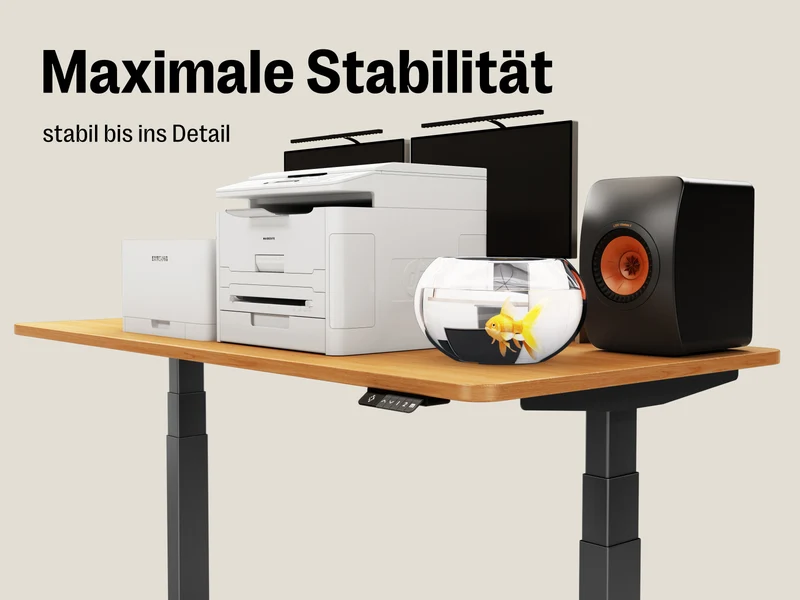 Maidesite T2 Pro Max – Premium Alleskönner Höhenverstellbarer Schreibtisch