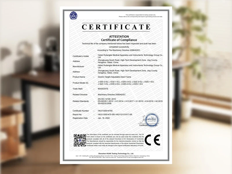 Maidesite T4 Pro Plus – Höhenverstellbarer Schreibtisch mit 4 Beinen im eleganten Gleichgewicht