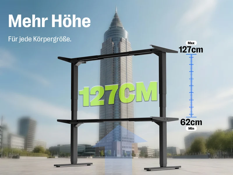 Maidesite T2 Pro Plus – Erweiterter Profi-Höhenverstellbarer Schreibtisch