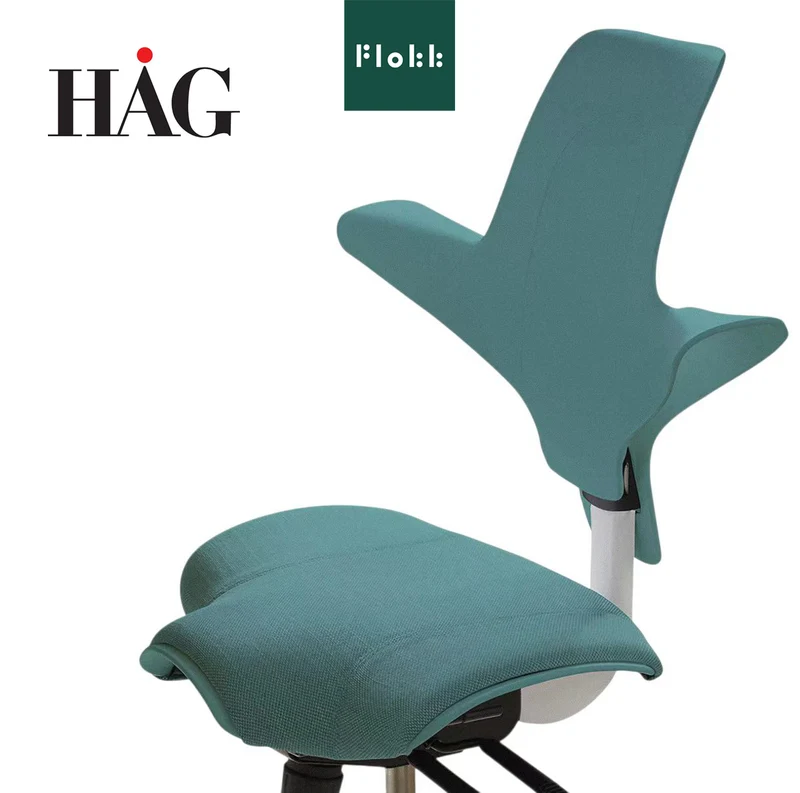 HAG Capisco 8020 Saddle Office Chair (Lake Green)