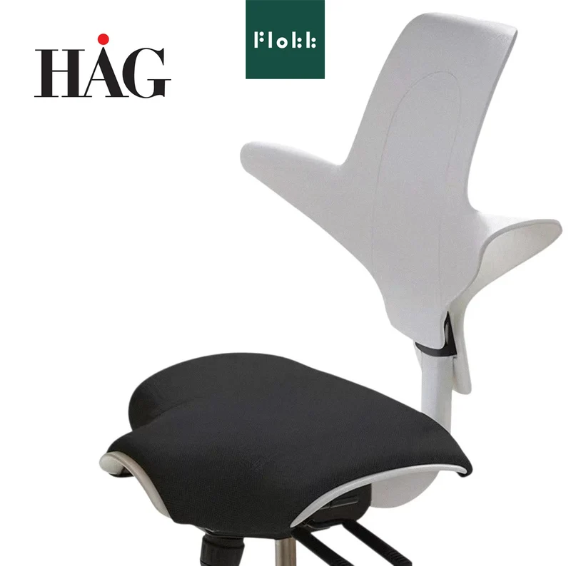 HAG Capisco 8020 Saddle Office Chair (White)