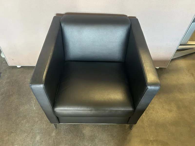 Walter Knoll Foster 501 Sessel Leder Schwarz