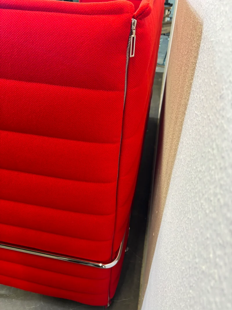 Vitra Alcove Highback Sofa 3-Sitzer Rot