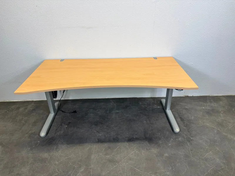 Ceka Elektrisch Höhenverstellbarer Schreibtisch Cockpit Buche