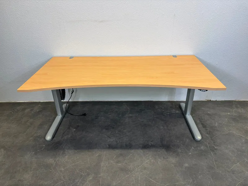 Ceka Elektrisch Höhenverstellbarer Schreibtisch Cockpit Buche
