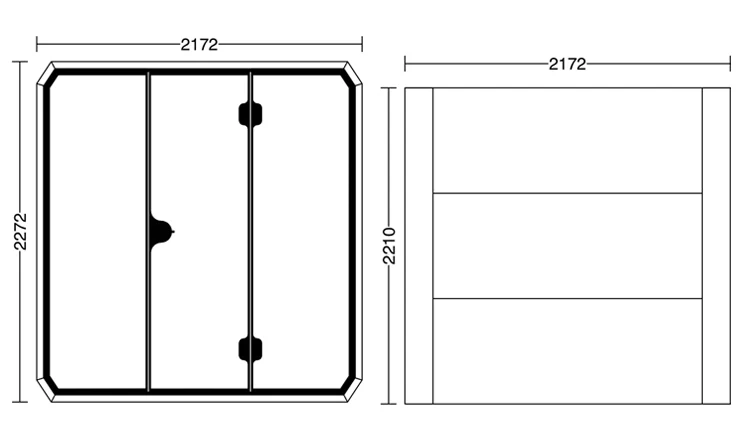 Osilen Office Silence Pod Phone Booth for 6-Person