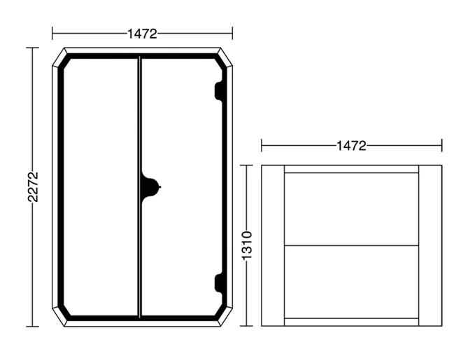 Osilen Office Silence Pod Phone Booth for 2-Person