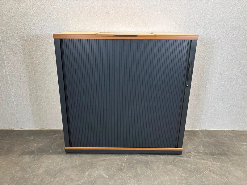 Steelcase Sideboard Buche / Anthrazit 3/6OH