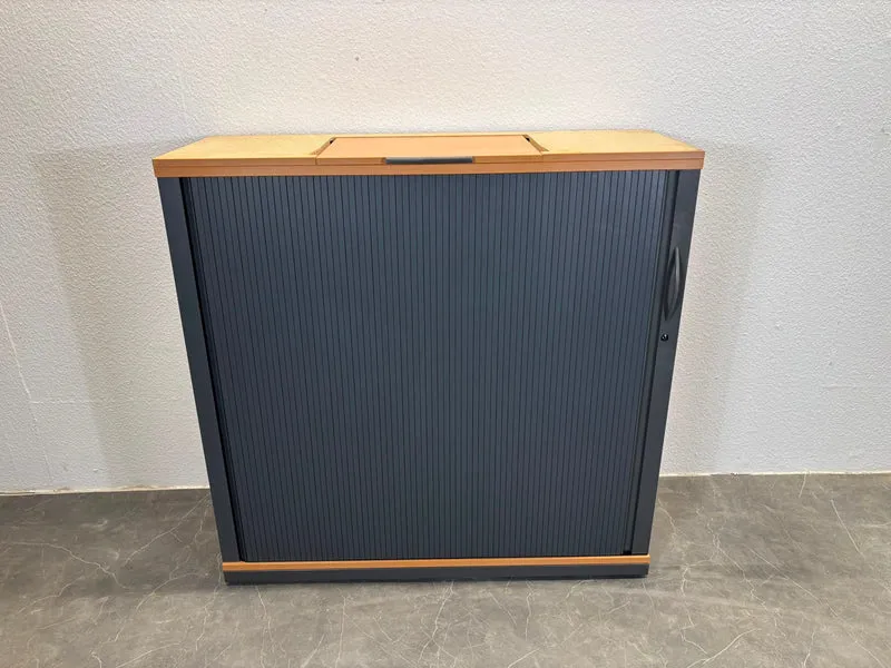 Steelcase Sideboard Buche / Anthrazit 3/6OH