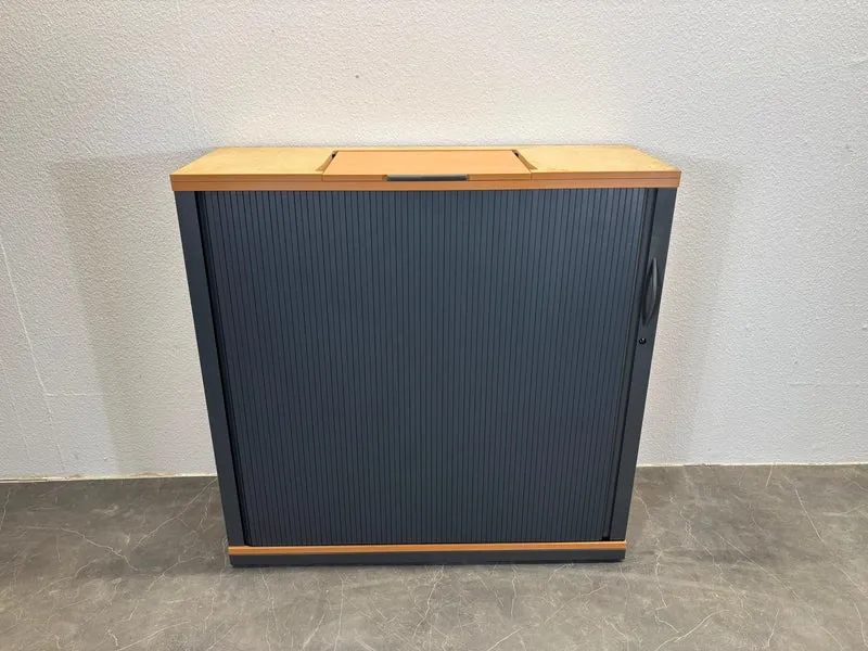 Steelcase Sideboard Buche / Anthrazit 3/6OH