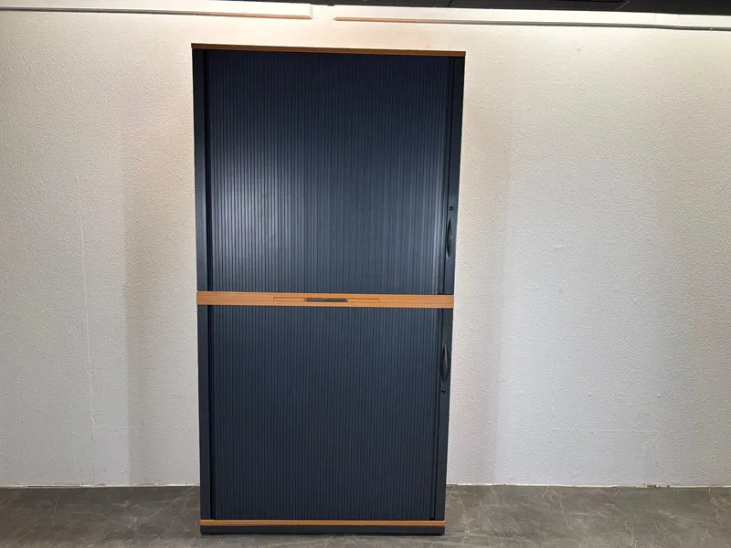 Steelcase Sideboard Buche / Anthrazit 3/6OH