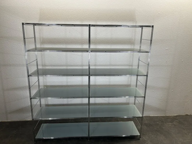 Balton Regalsystem Chrom Milchglas