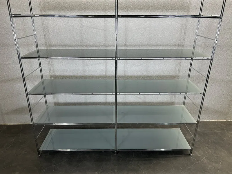 Balton Regalsystem Chrom Milchglas