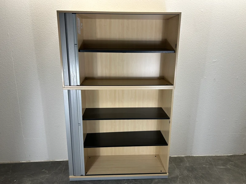 Steelcase Sideboard Ahorn/Silber Aufsatzschränke 4/5/6OH