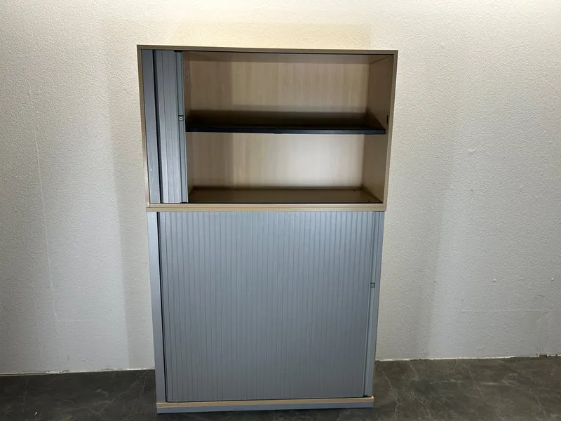 Steelcase Sideboard Ahorn/Silber Aufsatzschränke 4/5/6OH