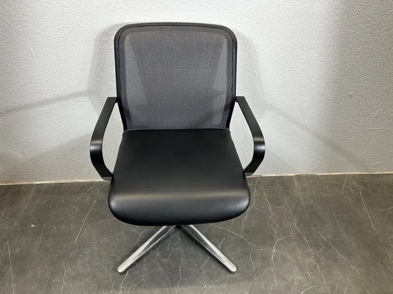 Bene Filo Drehstuhl Leder Schwarz
