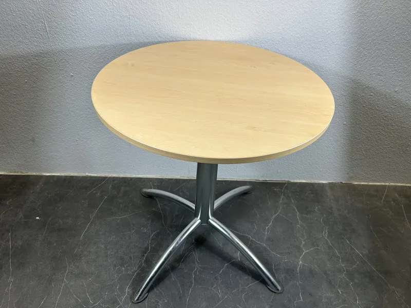 Runder Tisch Ahorn / Silber