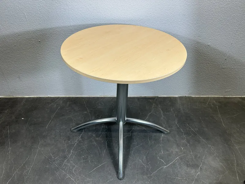 Runder Tisch Ahorn / Silber