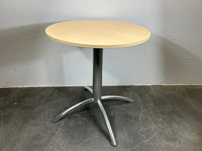 Runder Tisch Ahorn / Silber