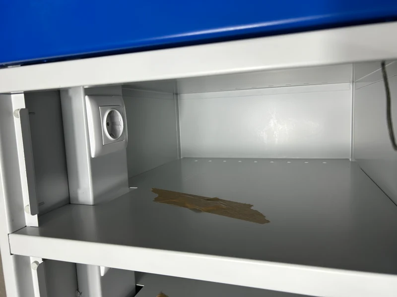 Wertfachschrank Blau / Grau