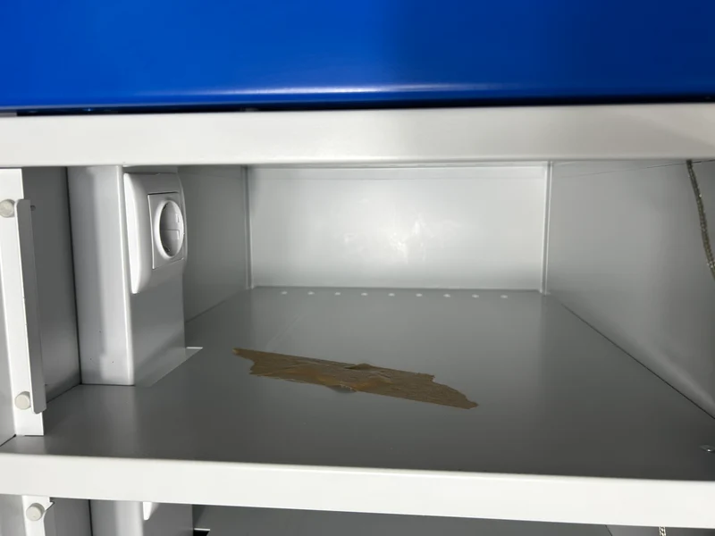 Wertfachschrank Blau / Grau