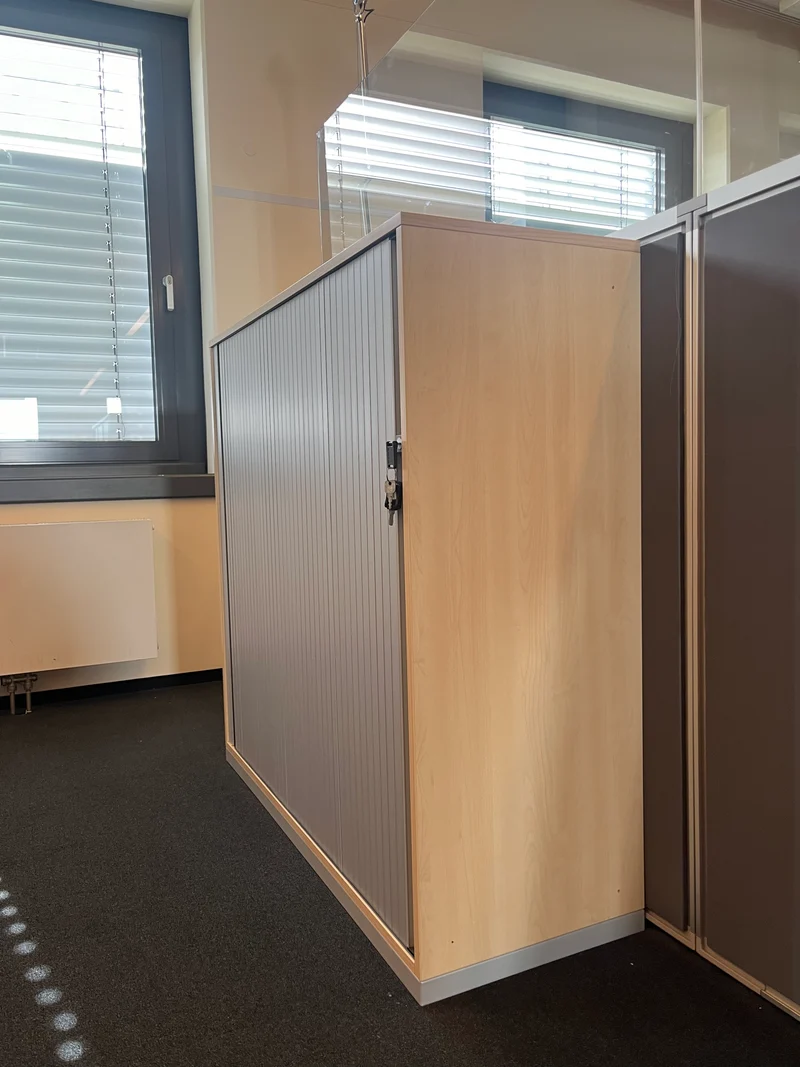 Steelcase Sideboard Ahorn/Silber