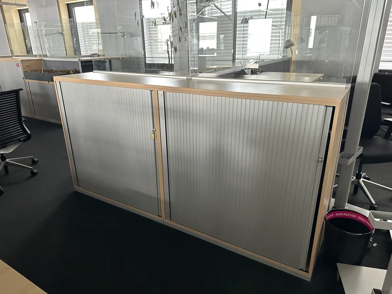Steelcase Sideboard Ahorn/Silber