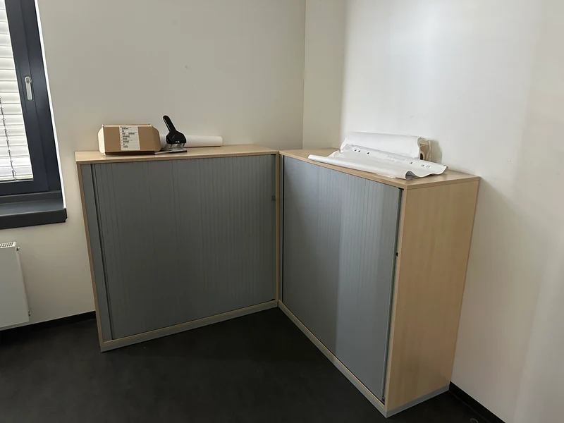 Steelcase Sideboard Ahorn/Silber