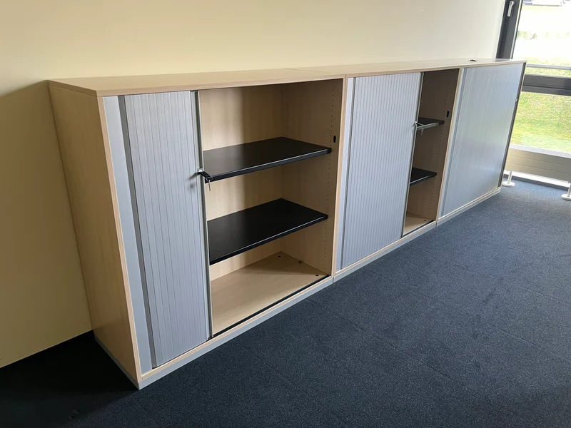 Steelcase Sideboard Ahorn/Silber