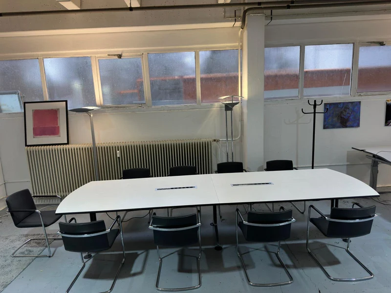 Konferenztisch XXL Weiß