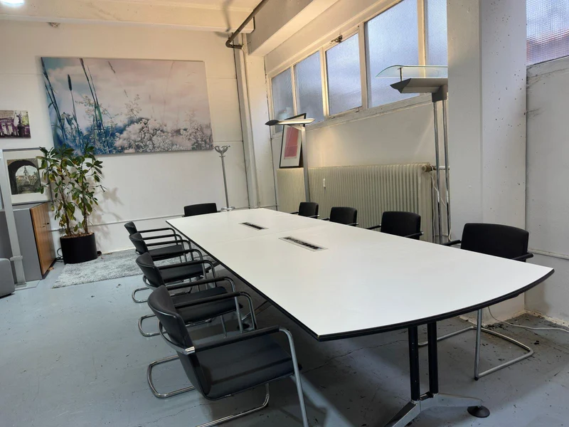 Konferenztisch XXL Weiß