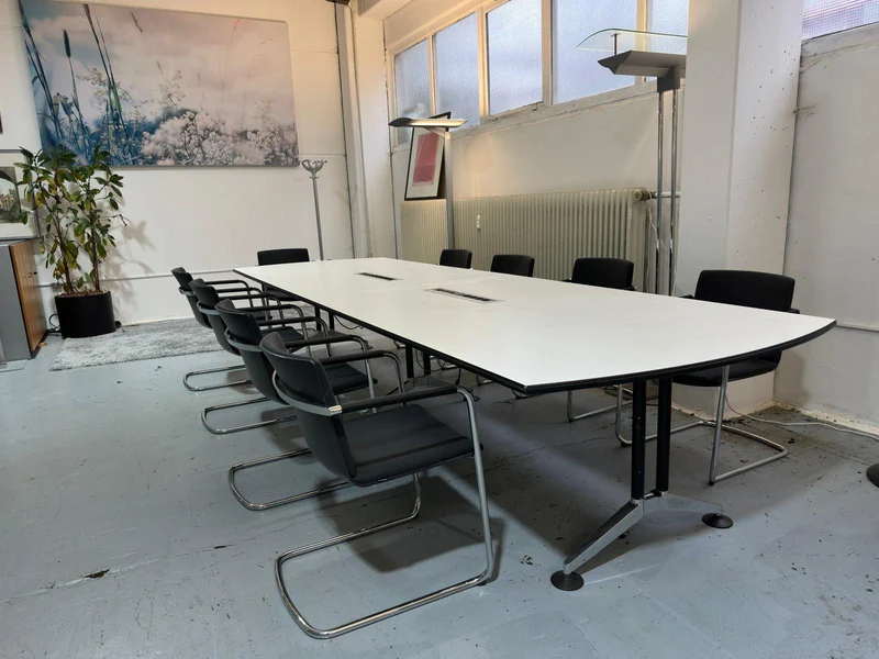 Konferenztisch XXL Weiß
