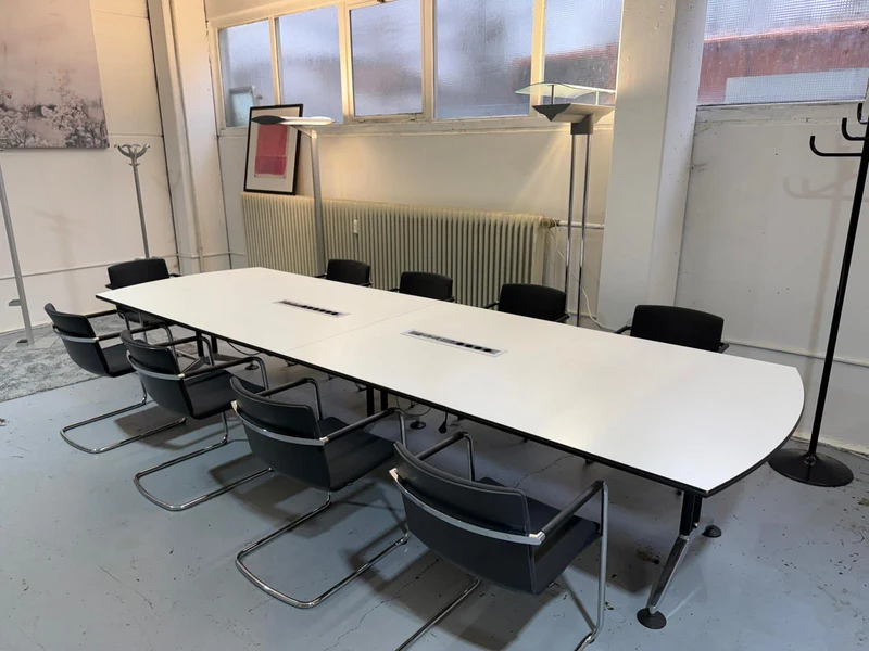 Konferenztisch XXL Weiß