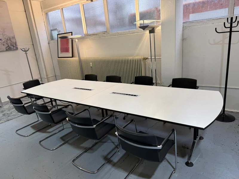 Konferenztisch XXL Weiß