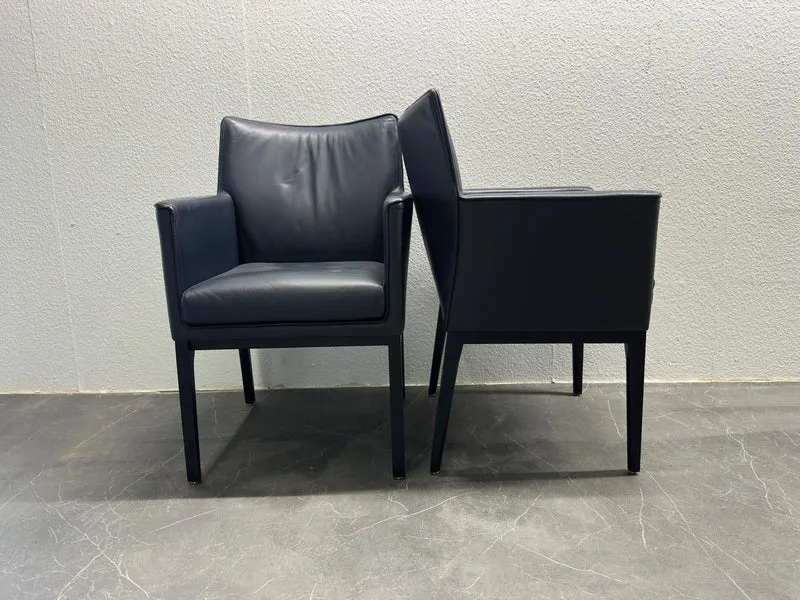 Wittmann Konferenzstuhl Schwarz Leder