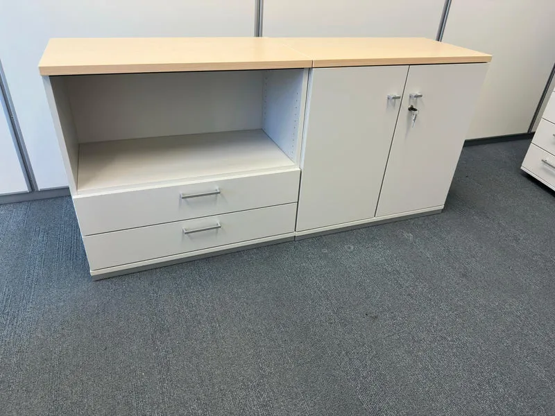Coneon Sideboard Grau / Ahorn