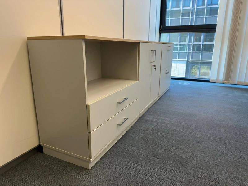 Coneon Sideboard Grau / Ahorn