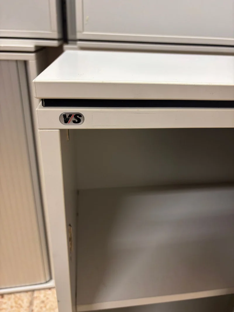 VS Büromöbel Sideboard Weiß / Grau 3OH